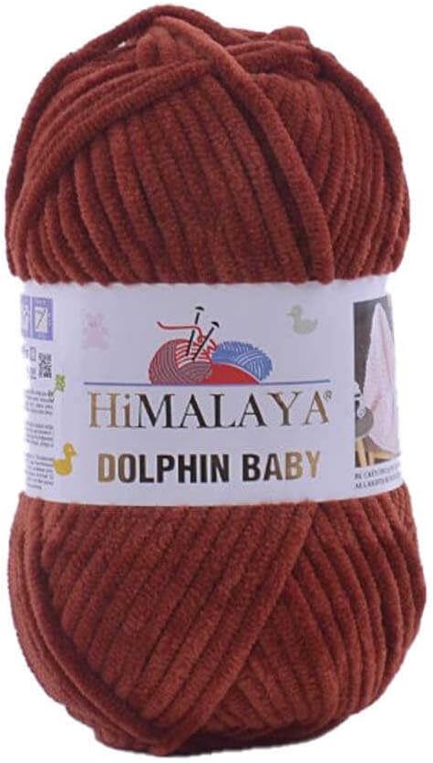 2 Pack/Skeins Himalaya Dolphin Baby, Each Skein 100 Gr/3,5 oz, 120 mt/ 132 yd, Super Bulky Yarn, Blanket Yarn, Velvet Yarn, Knitting Yarn, Amiguru...